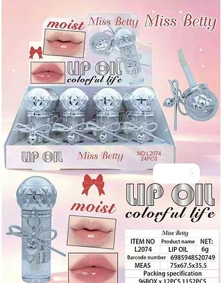 LIP OIL MISS BETTY C/24PCS