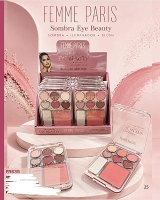 SOMBRA ILUMINADOR BLUSH FEMME PARIS C/12PCS