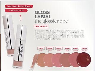GLOSS LABIAL THE GLOSSIER ONE BLOW RUBY ROSE C/36PCS