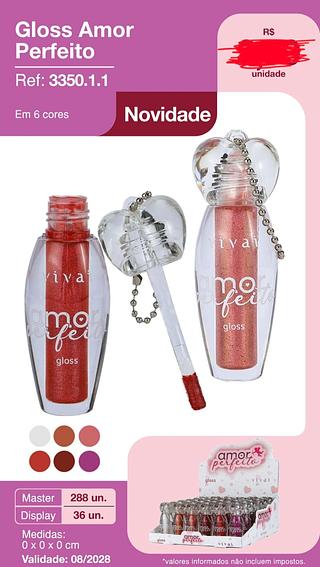 GLOSS AMOR PERFEITO VIVAI C/36PCS