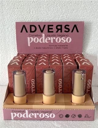 PODEROSO CORRETIVO LIQUIDO VEGANO ADVERSA CLARO C/24PCS