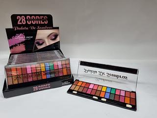 PALETA DE SOMBRAS 28 CORES LUA NEVE C/12PCS
