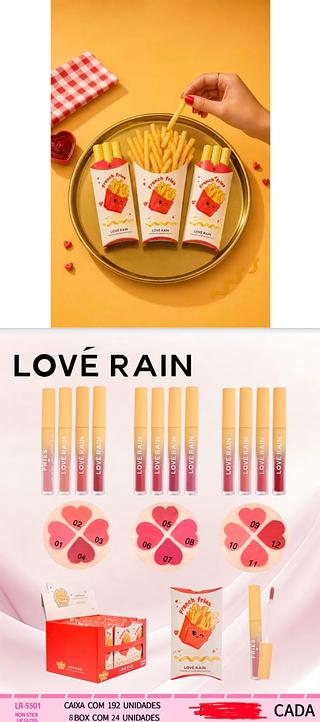 NON STICK LIP GLOSS LOVE RAIN C/24PCS