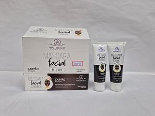 MASCARA FACIAL BISNAGA PEEL OF CARVAO ATIVADO PHALLEBEAUTY C/12PCS