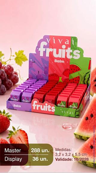 BALM FRUTAS VIVAI C/36PCS