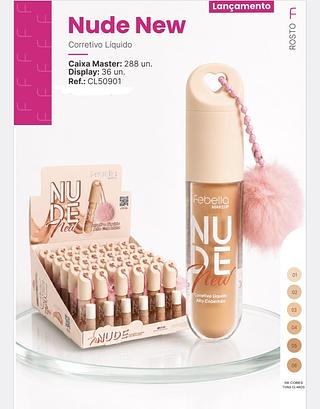CORRETIVO LIQUIDO NEW NUDE FEBELLA C/36PCS