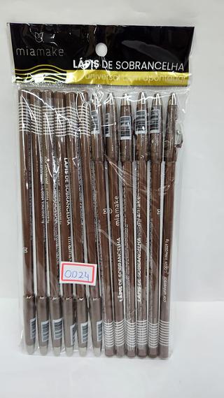 LAPIS DE SOBRANCELHAS UNIVERSAL COM APONTADOR MIAMAKE C/12PCS