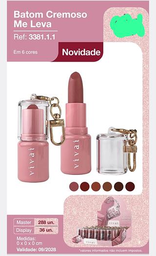 BATOM CREMOSO ME LEVA C/36 PCS