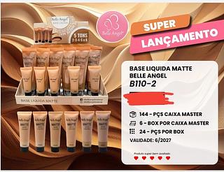 base liquido matte TONS 2-6 belle angel c/24pcs