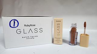 Batom LiQuido Glass Melu C/12 pcs RUBY ROSE - HB-578-1