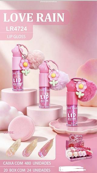 LIP GLOSS LOVE RAIN C/24PCS