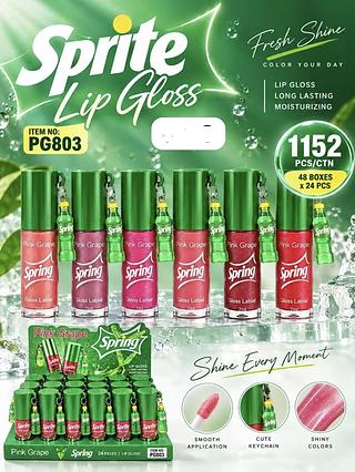 LIP GLOSS SPRITE PINK GRAPE C/24PCS