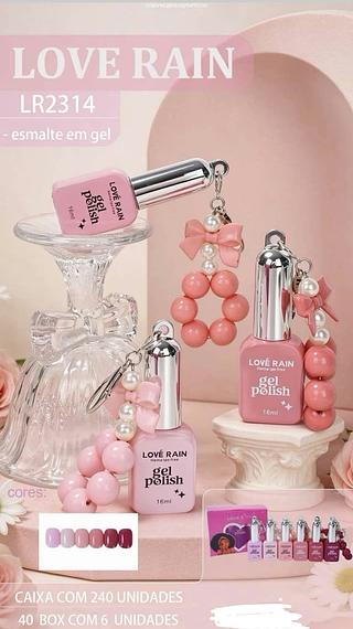 ESMALTE EM GEL LOVE RAIN C/6CPS