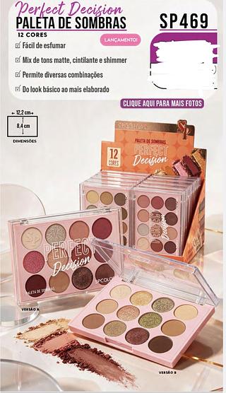 PALETA DE SOMBRAS SP COLORS C/12PCS
