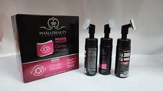 MOUSSE MICELAR CARVAO ATIVADO PHALLEBEAUTY C/12