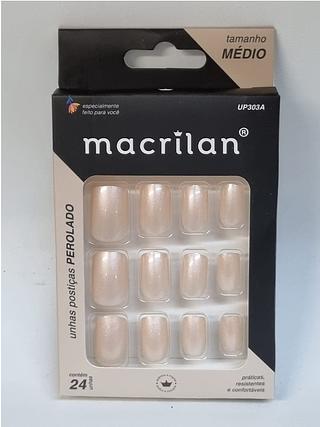 UNHA POSTICAS PEROLADO MEDIO MACRILAN C/12PCS