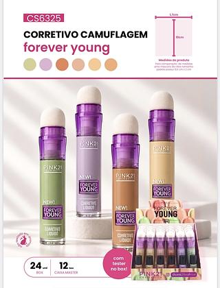 CORRETIVO CAMUFLAGEM FOREVER YOUNG PINK 21 C/24PCS