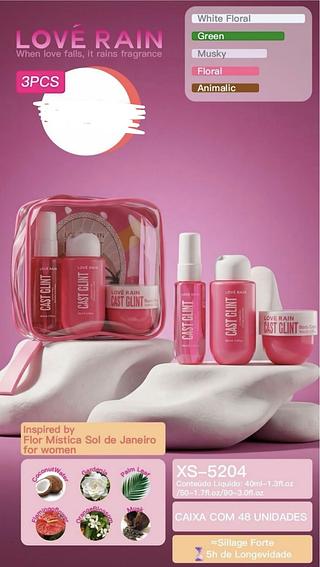 KIT PERFUME LOVE RAIN C/6PCS