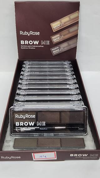 SOMBRA PARA SOBRANCELHAS BROW ME RUBY ROSE COR 4 C/12PCS