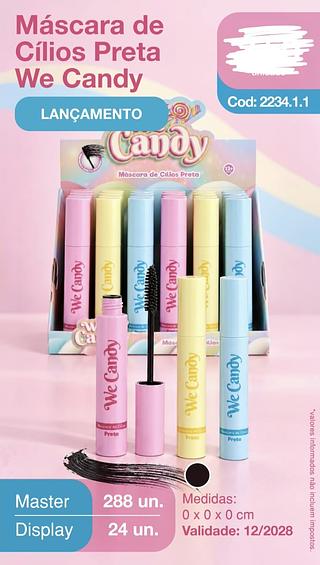 MASCARA DE CILIOS WE CANDY VIVAI C/24PCS