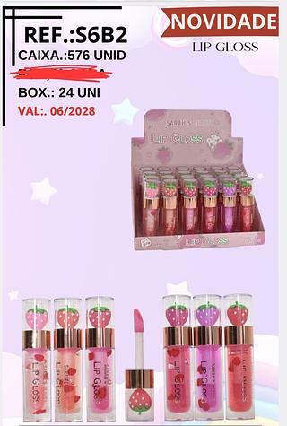 LIP GLOSS SARAHS BEAUTY C/24PCS