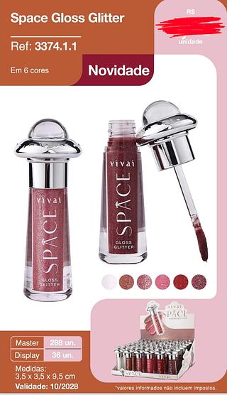 GLOSS GLITTER VIVAI C/36PCS