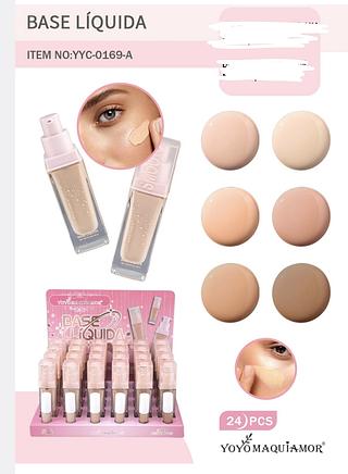 BASE LIQUIDO YOYO MAQUIAMOR C/24PCS