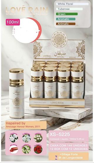 PERFUME 100ML LOVE RAIN C/12PCS