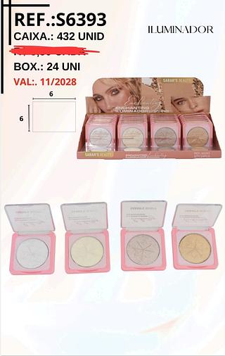ILUMINADOR SARAHS BEAUTY C/24PCS