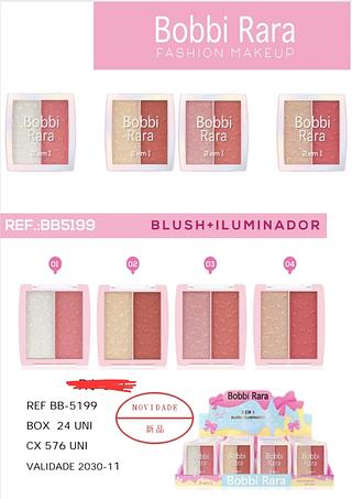 BLUSH +ILUMINADOR BOBBI RARA C/24CPS