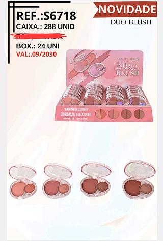 DUO BLUSH SARAHS BEAUTY C/24PCS