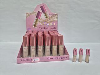 CORRETIVO LIQUIDO RUBY ROSE COR 10.20.30 C/36PCS