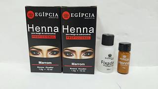 HENNA PARA SOBRANCELHAS EGIPCIA MARROM C/6CPS