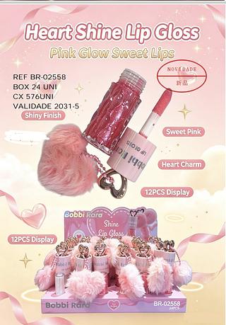 LIP GLOSS COM CHAVEIRO BOBBI RARA C/24PCS