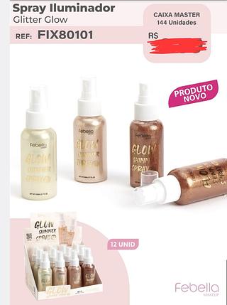 SPRAY ILUMINADOR FEBELLA C/12PCS