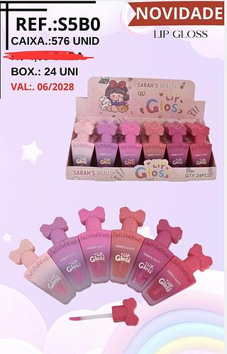 LIP GLOSS SARAHS BEAUTY C/24PCS