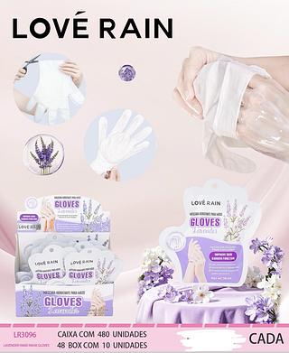 MASCARA HIDRATANTE PARA MAOS LAVENDER LOVE RAIN C/10PCS