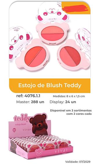 ESTOJO DE BLUSH TEDDY VIVAI C/24PCS