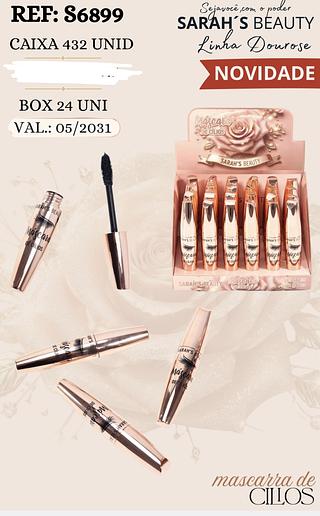 MASCARA DE CILIOS SARAHS BEAUTY C/24PCS