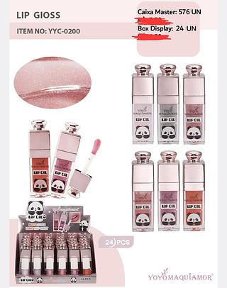 LIP GLOSS COM GLITTER YOYO MAQUIAMOR C/24PCS