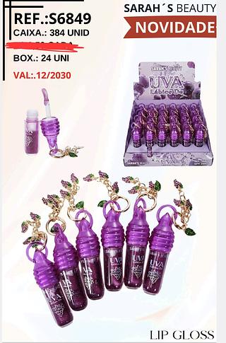 LIP GLOSS SARAHS BEAUTY C/24PCS