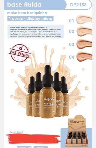 BASE FLUIDA VEGANO DAPOP C/24PCS