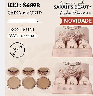 PO COMPACTO COR 1 SARAHS BEAUTY C/24CPS