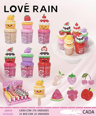 LIP GLOSS LOVE RAIN C/24PCS