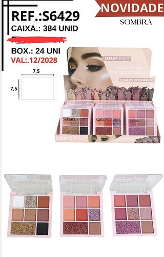 PALETA DE SOMBRAS SARAHS BEAUTY C/24PCS