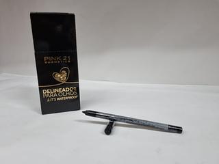 DELINEADOR PARA OLHOS WATERPROOF PINK 21 C/24PCS