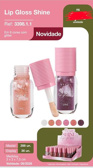 LIP GLOSS SHINE VIVAI C/36PCS