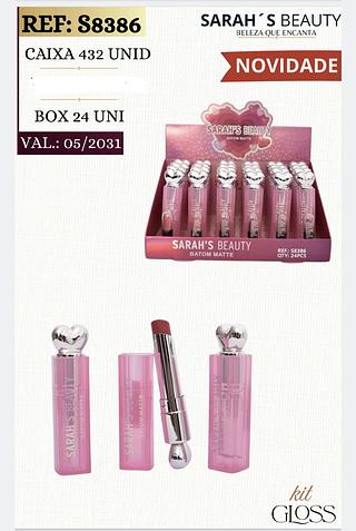 LIP BALM SARAHS BEAUTY C/24PCS