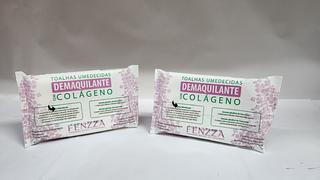 TOALHAS UMEDECIDAS DEMAQUIKANTE COLAGENO FENZZA C/24PCS