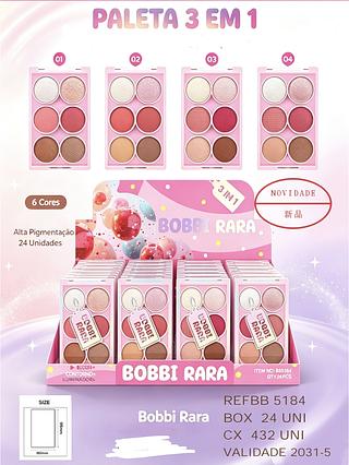 PALETA 3 EM 1 BOBBI RARA C/24PCS